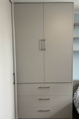Rangement type dressing sur mesure couleur cachemire | Raison Home - 3