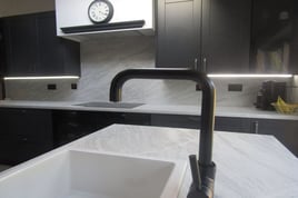 Black kitchen with shaker cabinets in Solihull | Raison Home - 3