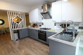 Black kitchen with shaker cabinets in Solihull | Raison Home - 8