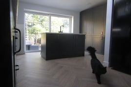Black kitchen with shaker cabinets  - 5