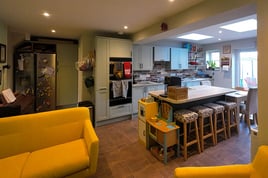 Two Tone Green Kitchen  in Warwickshire | Raison Home - 2