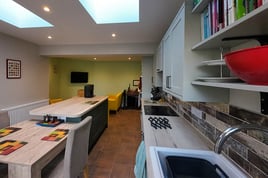 Two Tone Green Kitchen  in Warwickshire | Raison Home - 5