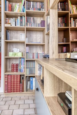 Meuble TV et bibliothèque bois et gris à Bléré | Raison Home - 7