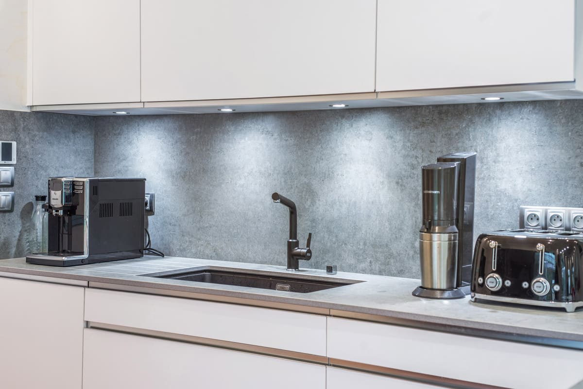 Contemporary white and grey kitchen 4