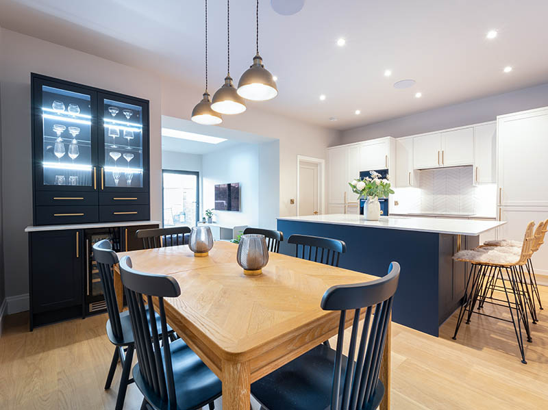 Contemporary Indigo & White Slim Shaker in Edinburgh | Raison Home - 1