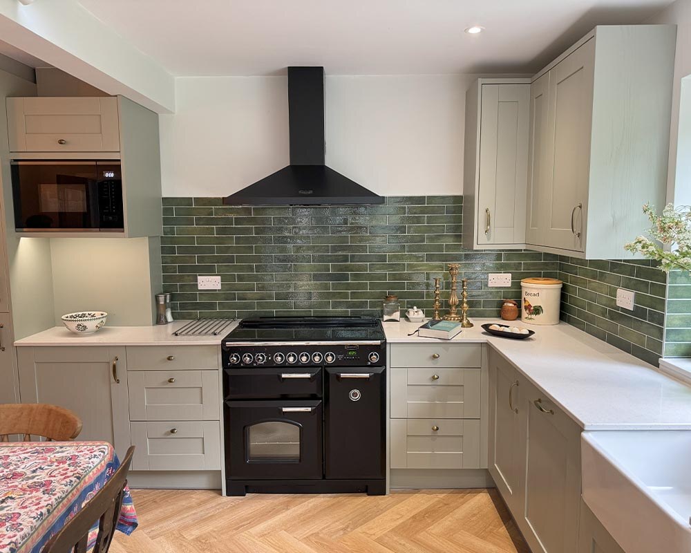 Light Oak & Mimosa Accents Kitchen