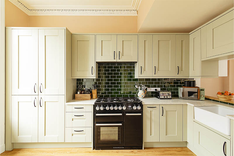 Sage Green Shaker Kitchen 1