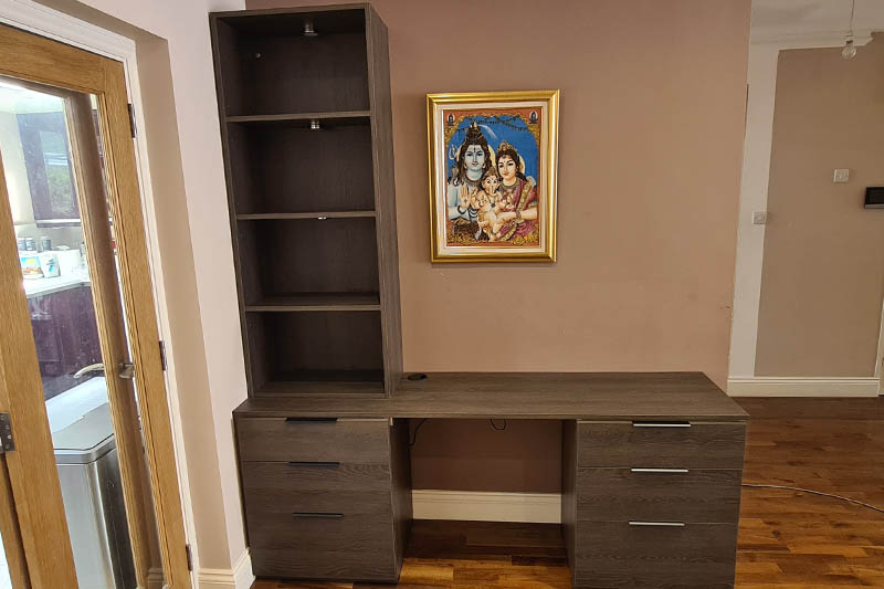 Sepia Oak Bespoke Desk in London 1