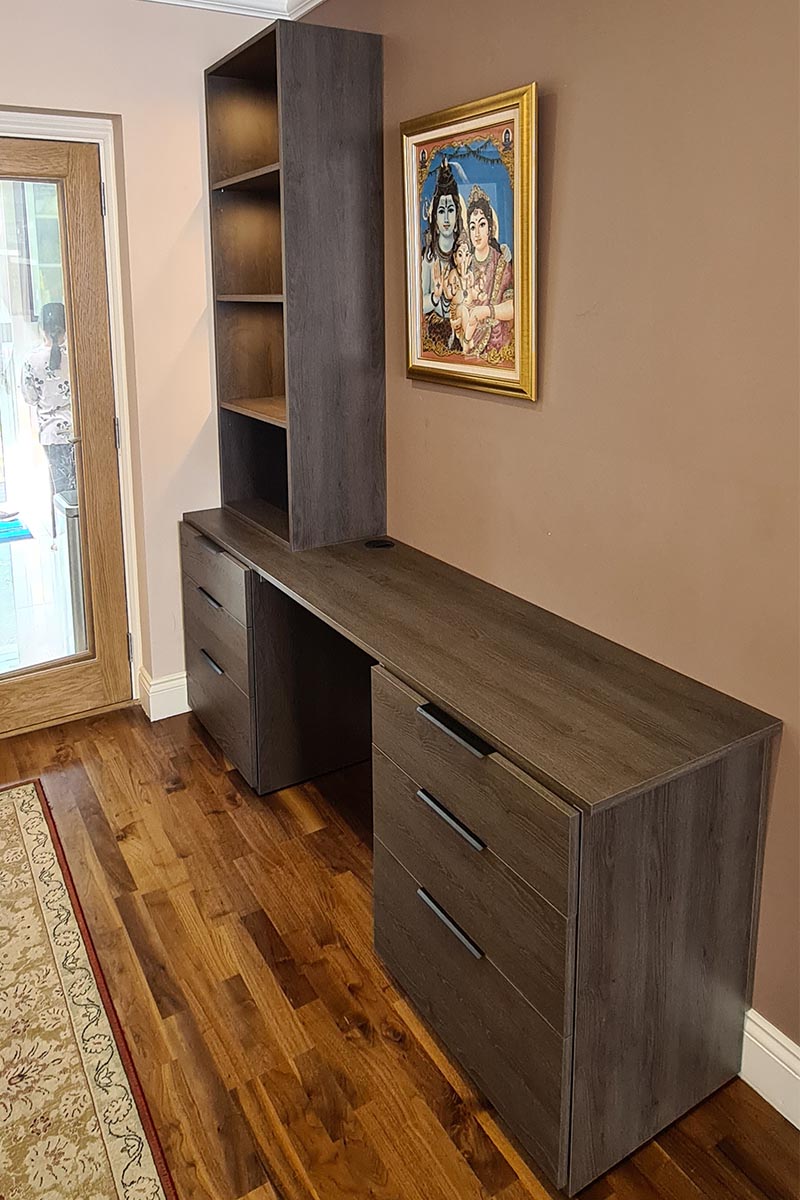 Sepia Oak Bespoke Desk in London 5