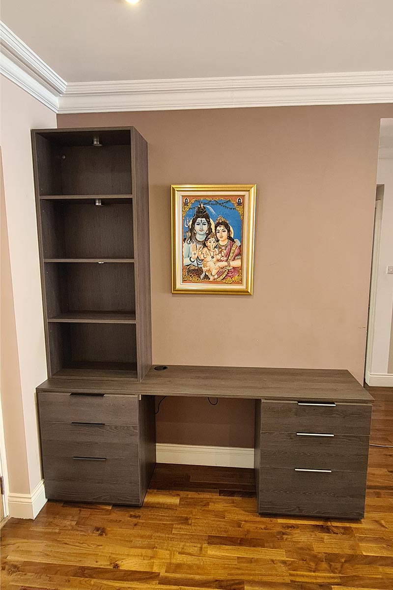 Sepia Oak Bespoke Desk in London 2