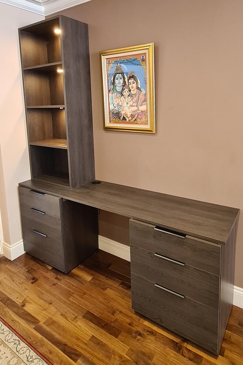 Sepia Oak Bespoke Desk in London 4