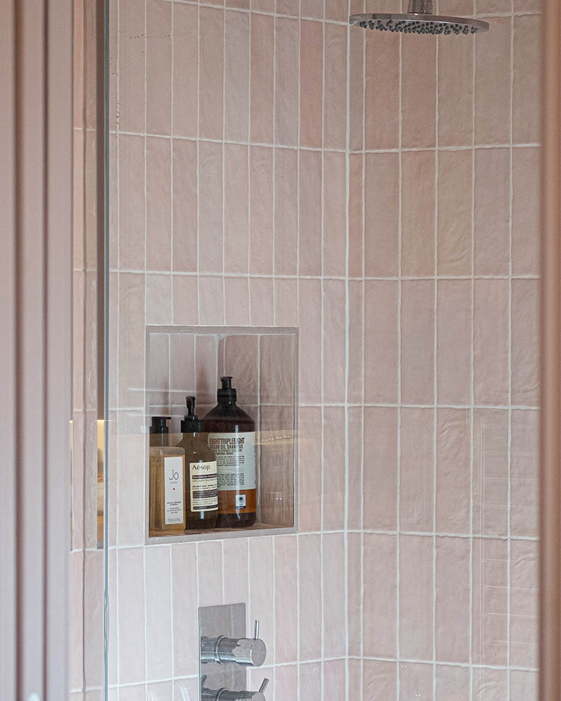 Pink Shower room in Bath  4