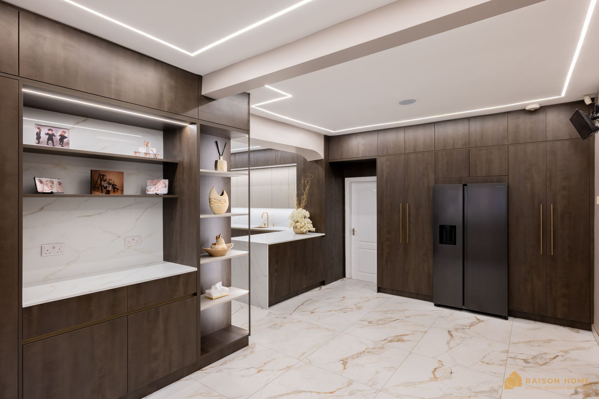 Ambra Metal and Stone Handless Kitchen - 2