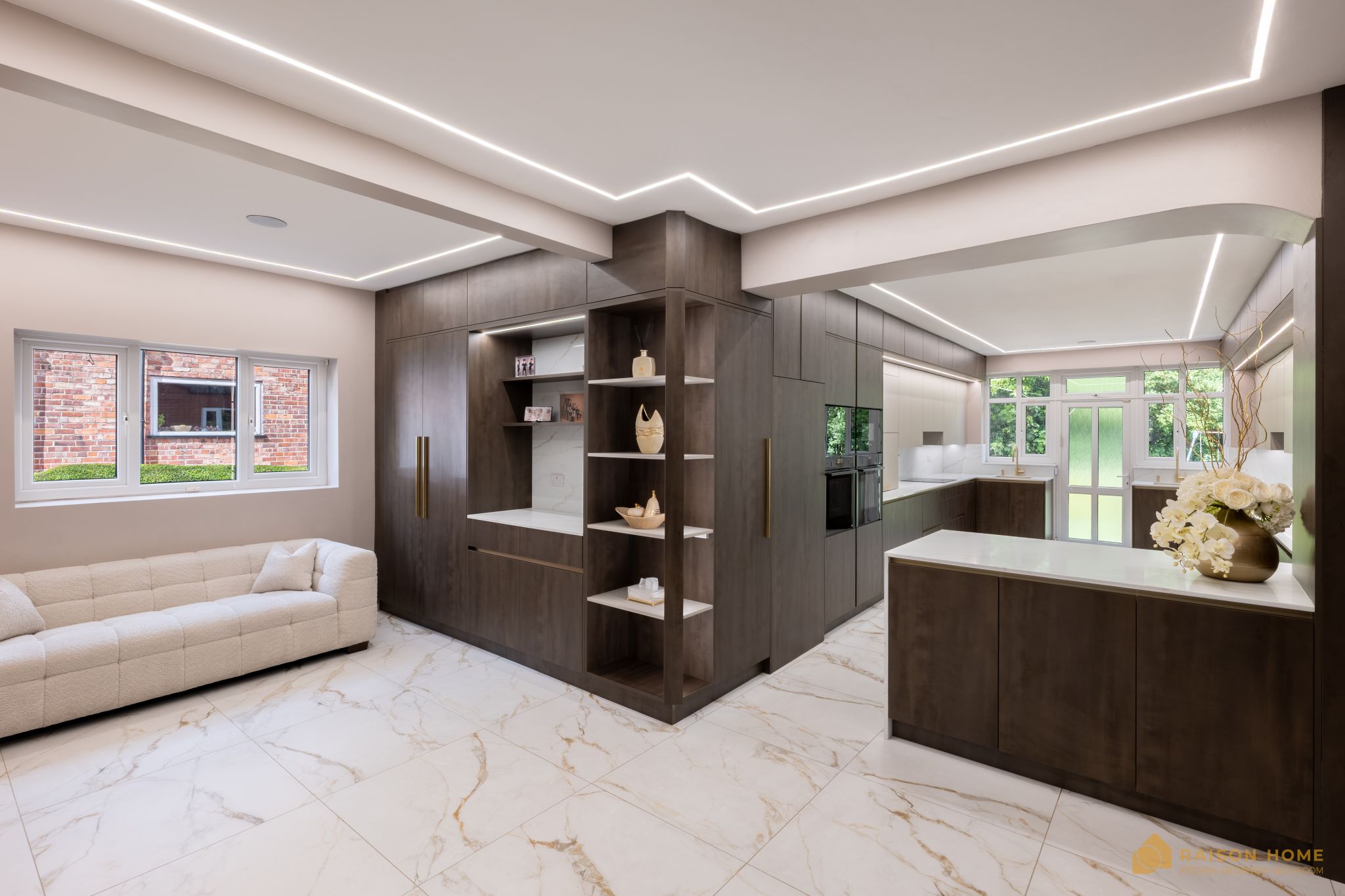 Ambra Metal and Stone Handless Kitchen - 4