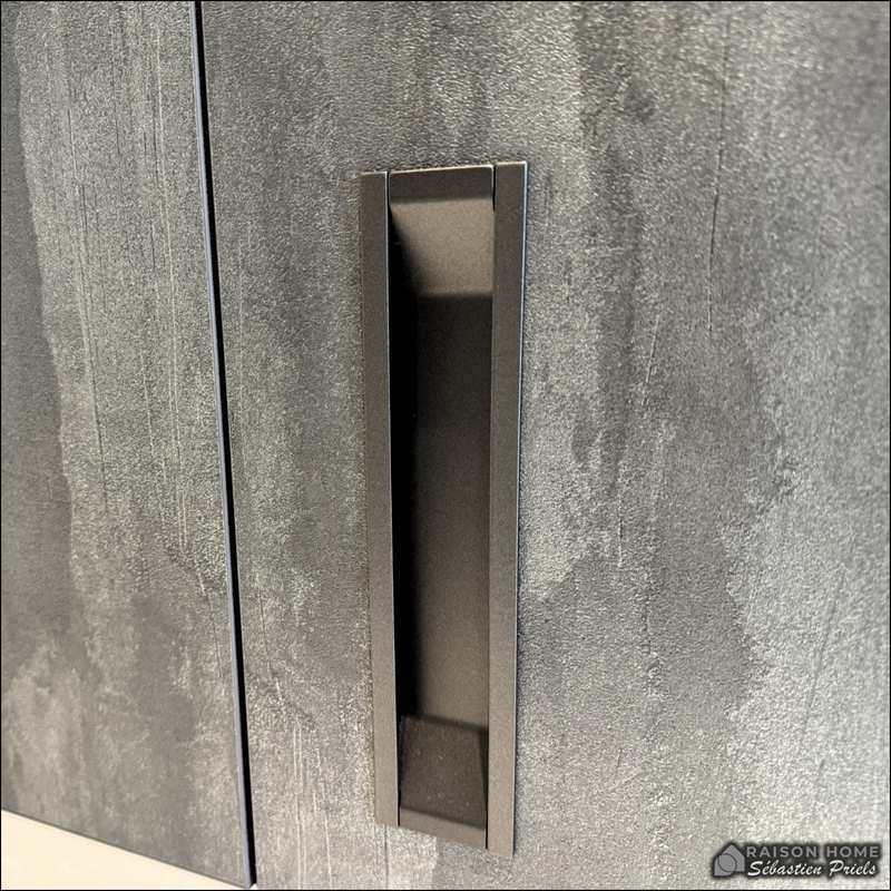 Salle de bains moderne beige et gris à Andenne | Raison Home - 4