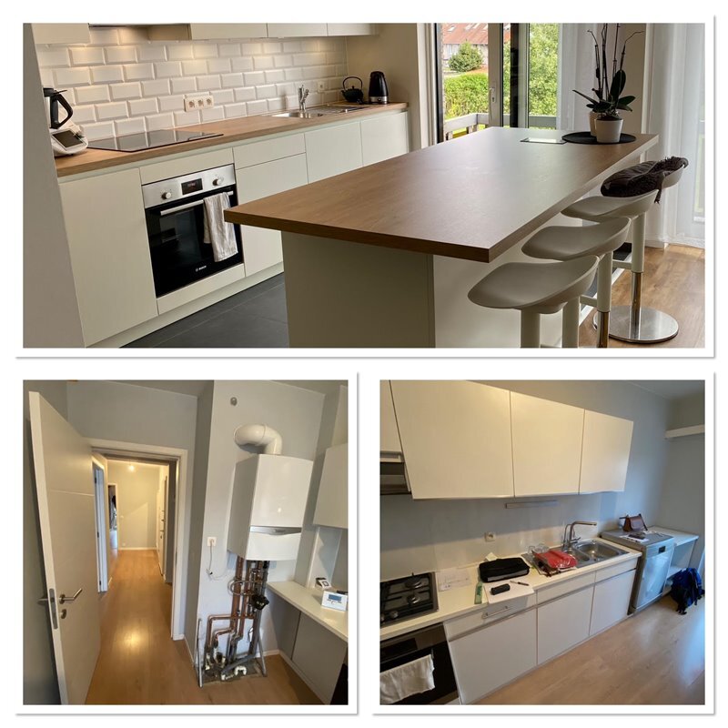 Cuisine moderne bois et blanc à Dilbeek 10