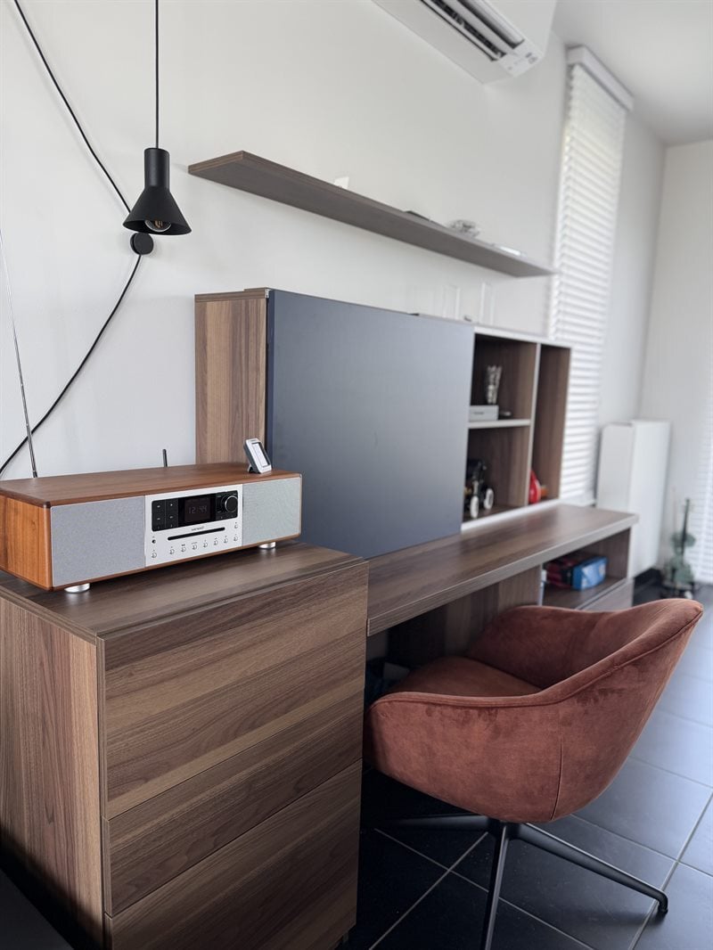 Meuble TV, vaisselier et bureau bois et bleu | Raison Home - 6