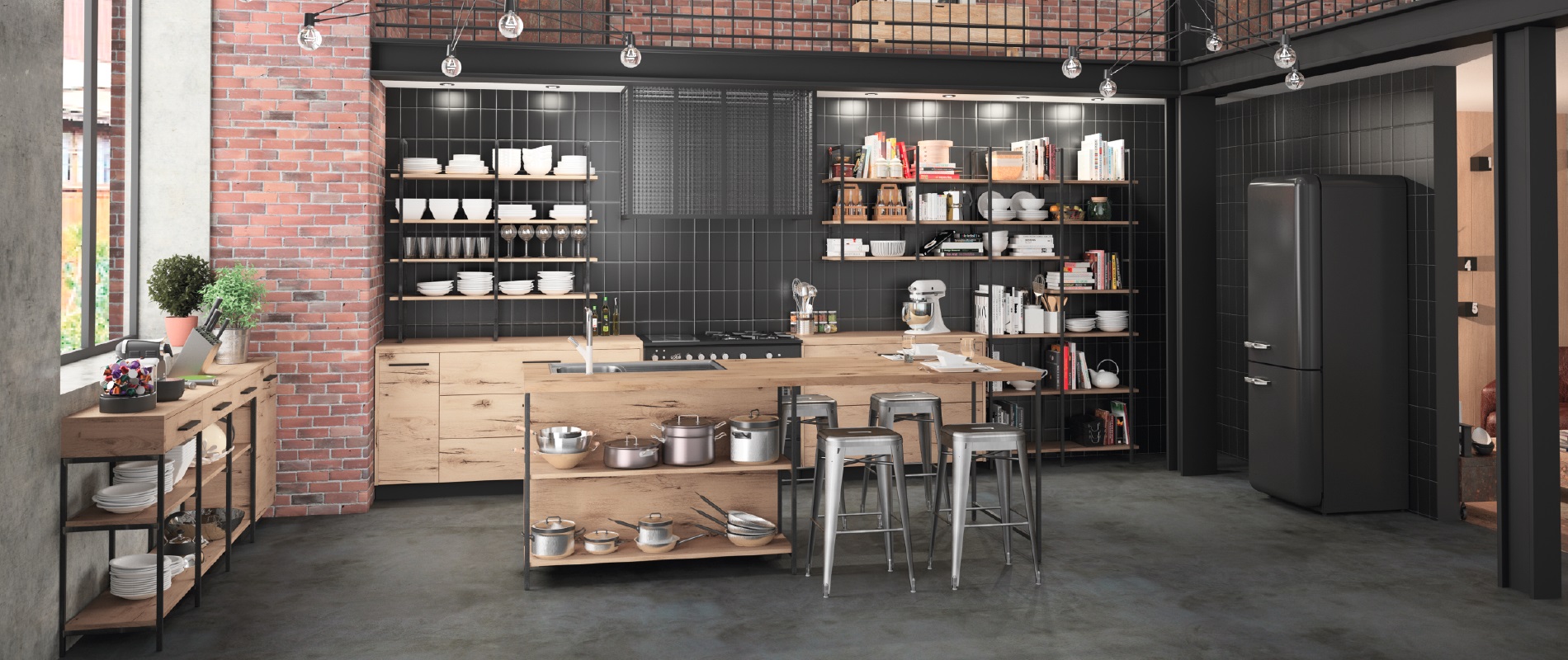 cuisine-style-industriel-metal-bois-brique-raison-home