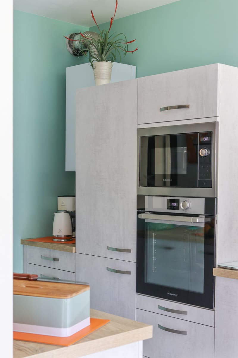 Cuisine blanche et turquoise à Blois | Raison Home - 8