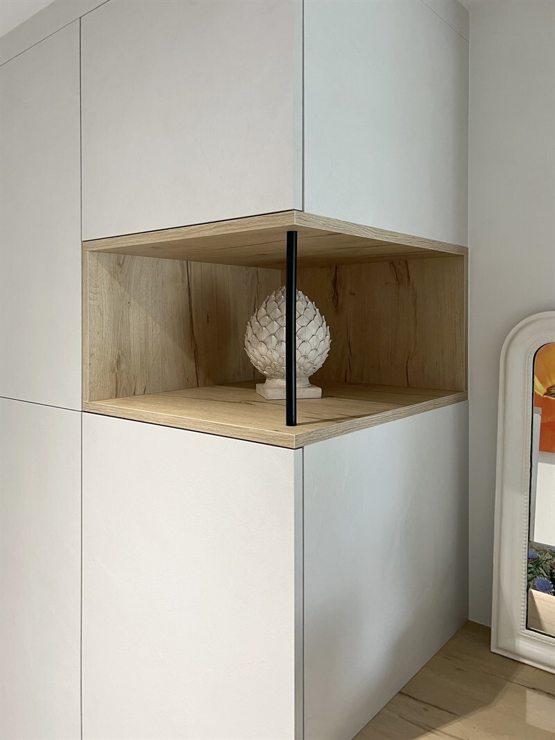 Rangements et placards d'entrée bois et blanc à Bressuire | Raison Home - 6