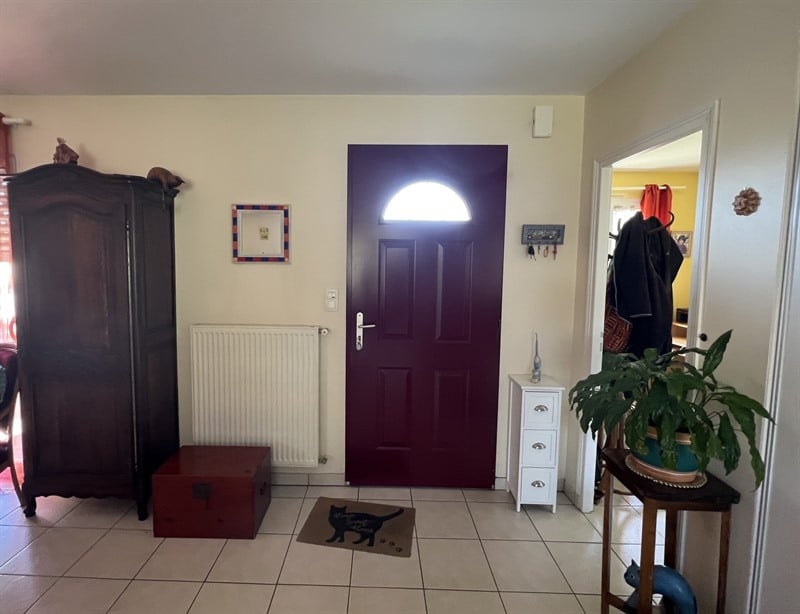 Rangements d'entrée et claustras bois et blanc à Bressuire 8
