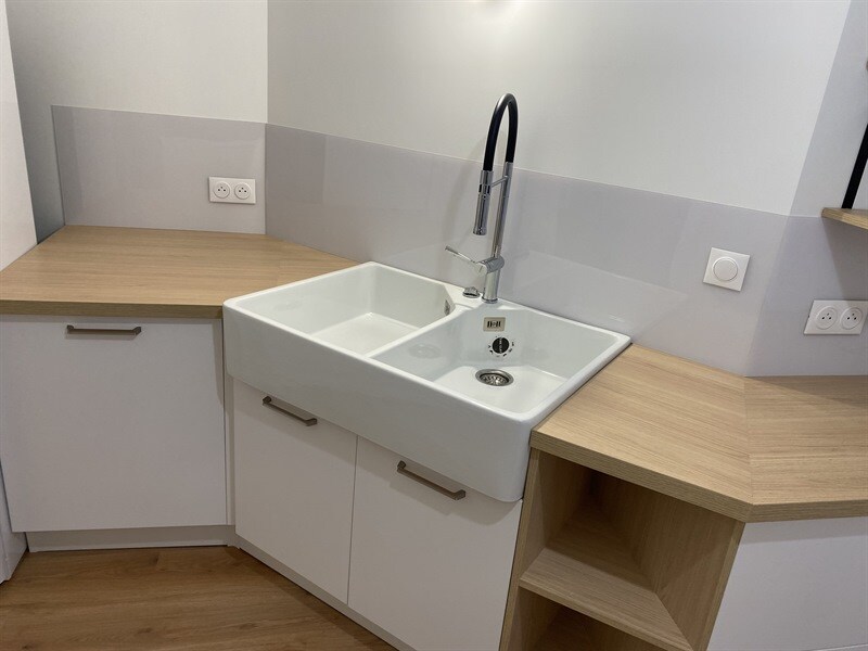 Petite cuisine sur-mesure bois et blanc à Longjumeau 5