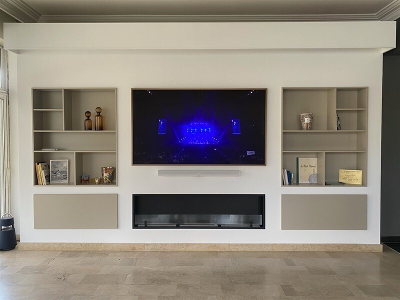 Meuble TV beige à Lancie 1
