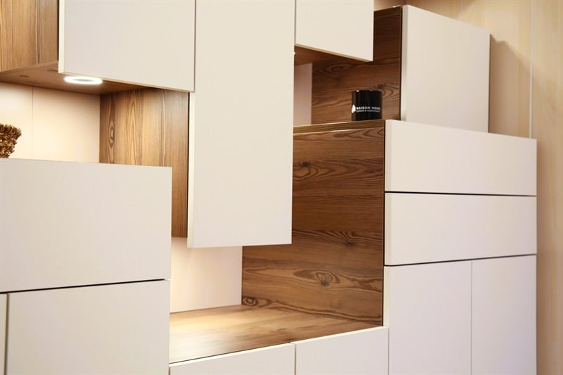 Rangements sur-mesure et design bois et blanc à St-Nom-la-Breteche 6