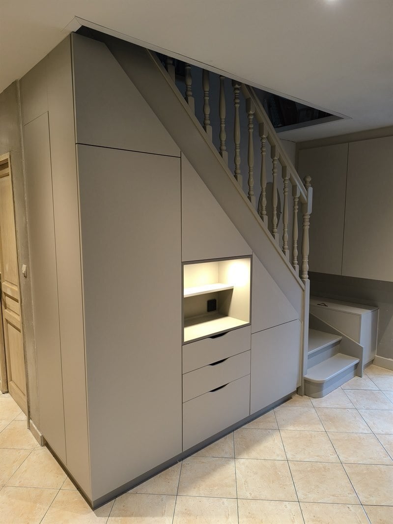 Autres pièces ouvert de style moderne beige à Crespin 1