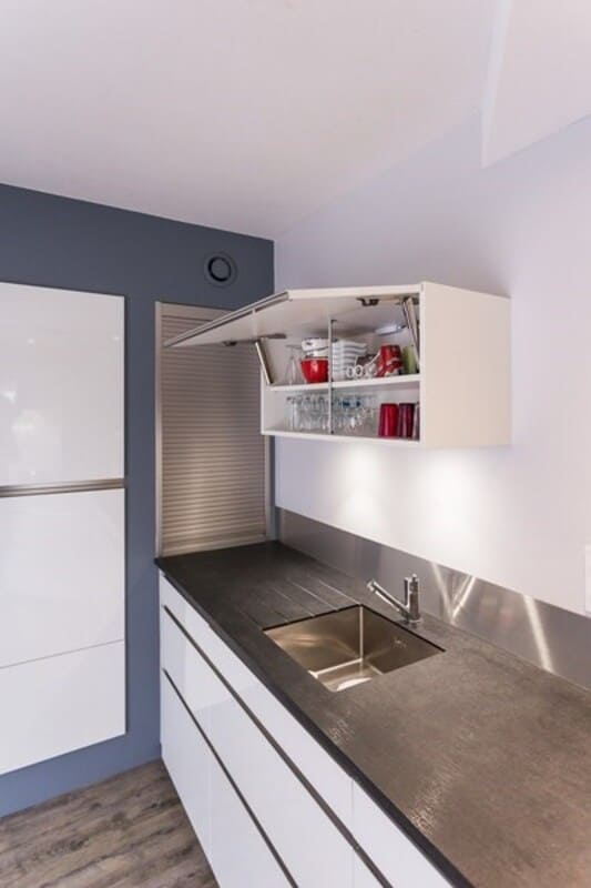 Cuisine de style contemporain blanc à Argentré-du-Plessis 4