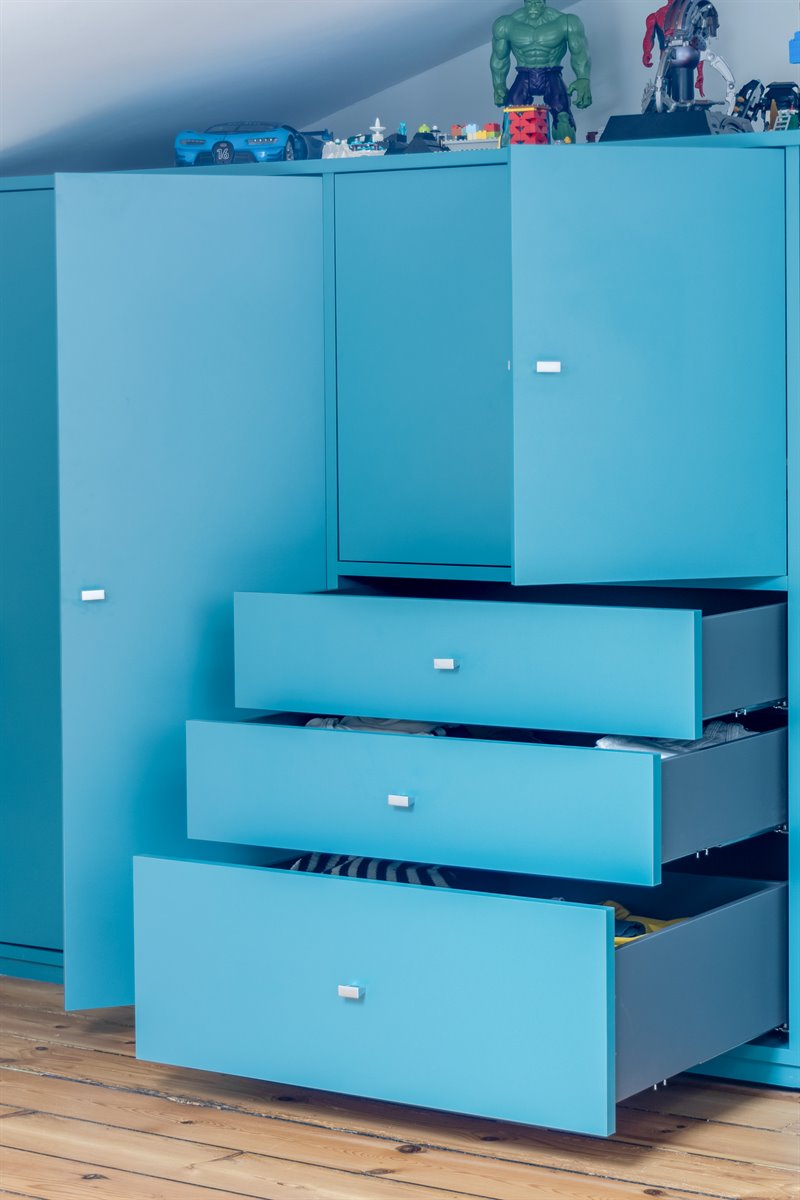 Meubles de rangement de couleur bleu cyan à Bordeaux | Raison Home - 10