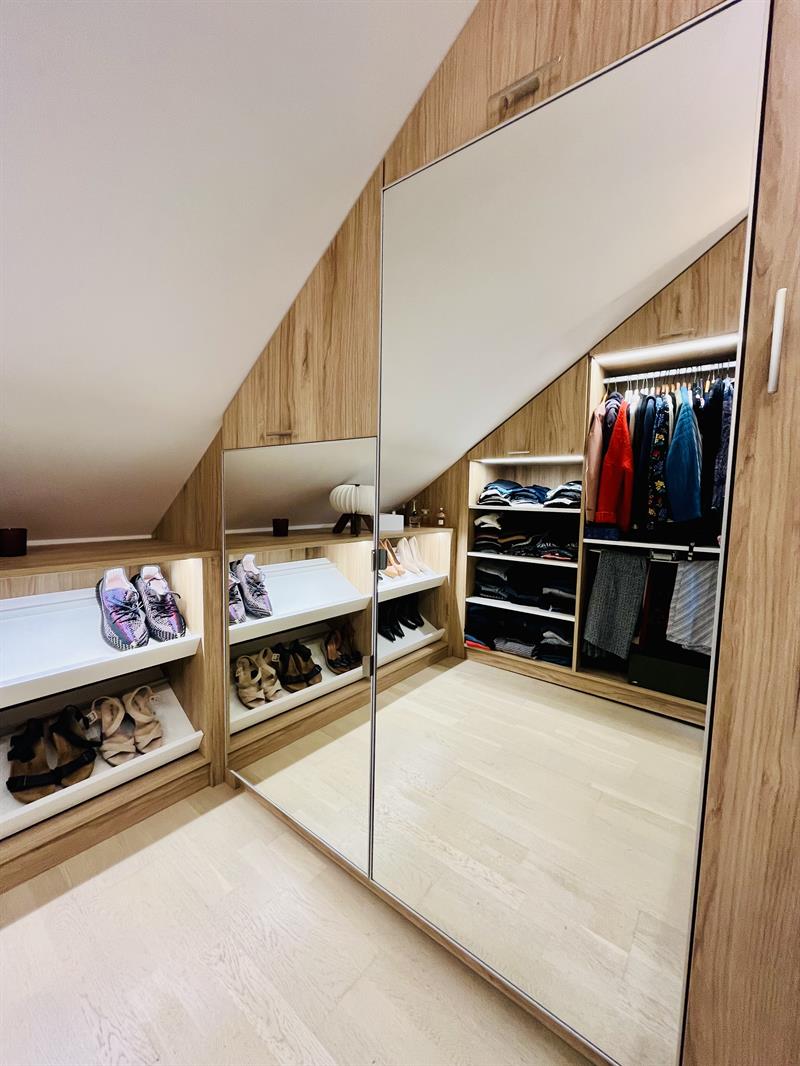 Dressing sur-mesure bois et blanc à Le Havre 2