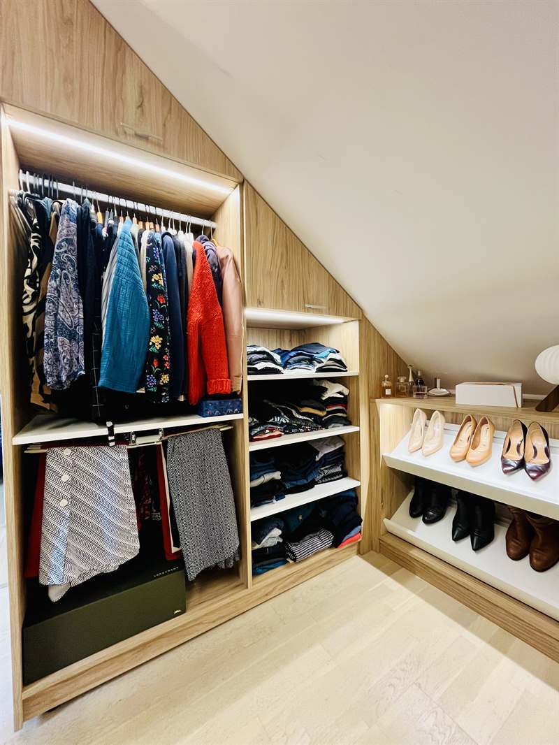 Dressing sur-mesure bois et blanc à Le Havre 10