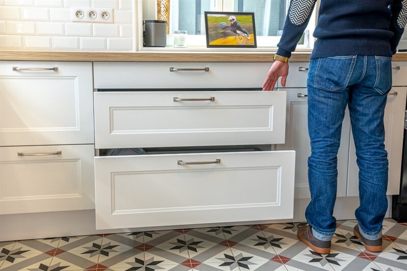 Cuisine cottage bois et blanc au Havre | Raison Home - 5