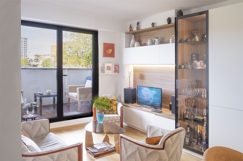Cuisine et living optimisés pour un T2 à Toulouse | Raison Home - 5