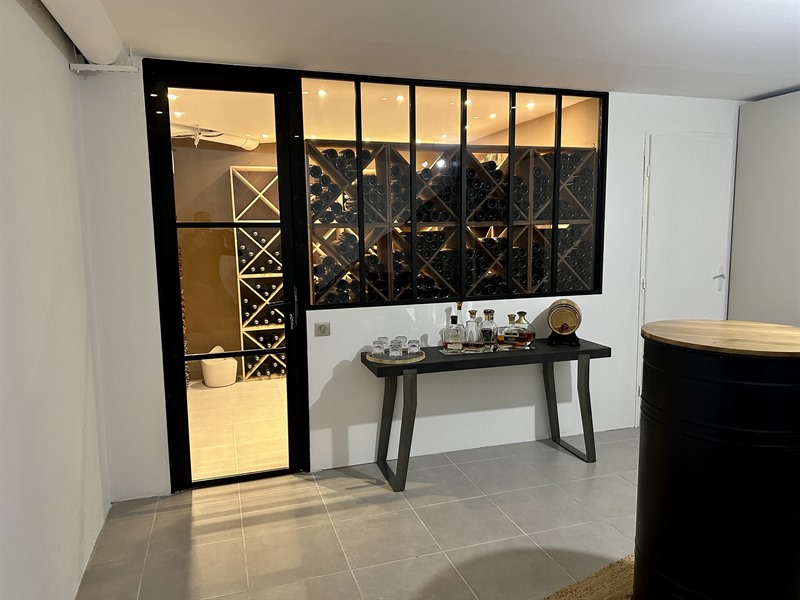 Verrière et porte noires à Mouans Sartoux | Raison Home - 3