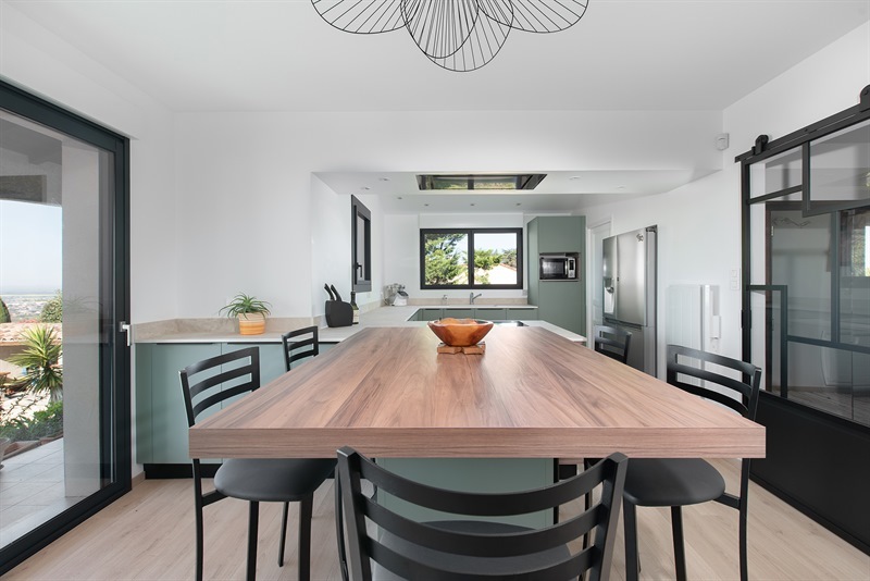 Cuisine verte de style moderne à Goyrans | Raison Home - 6