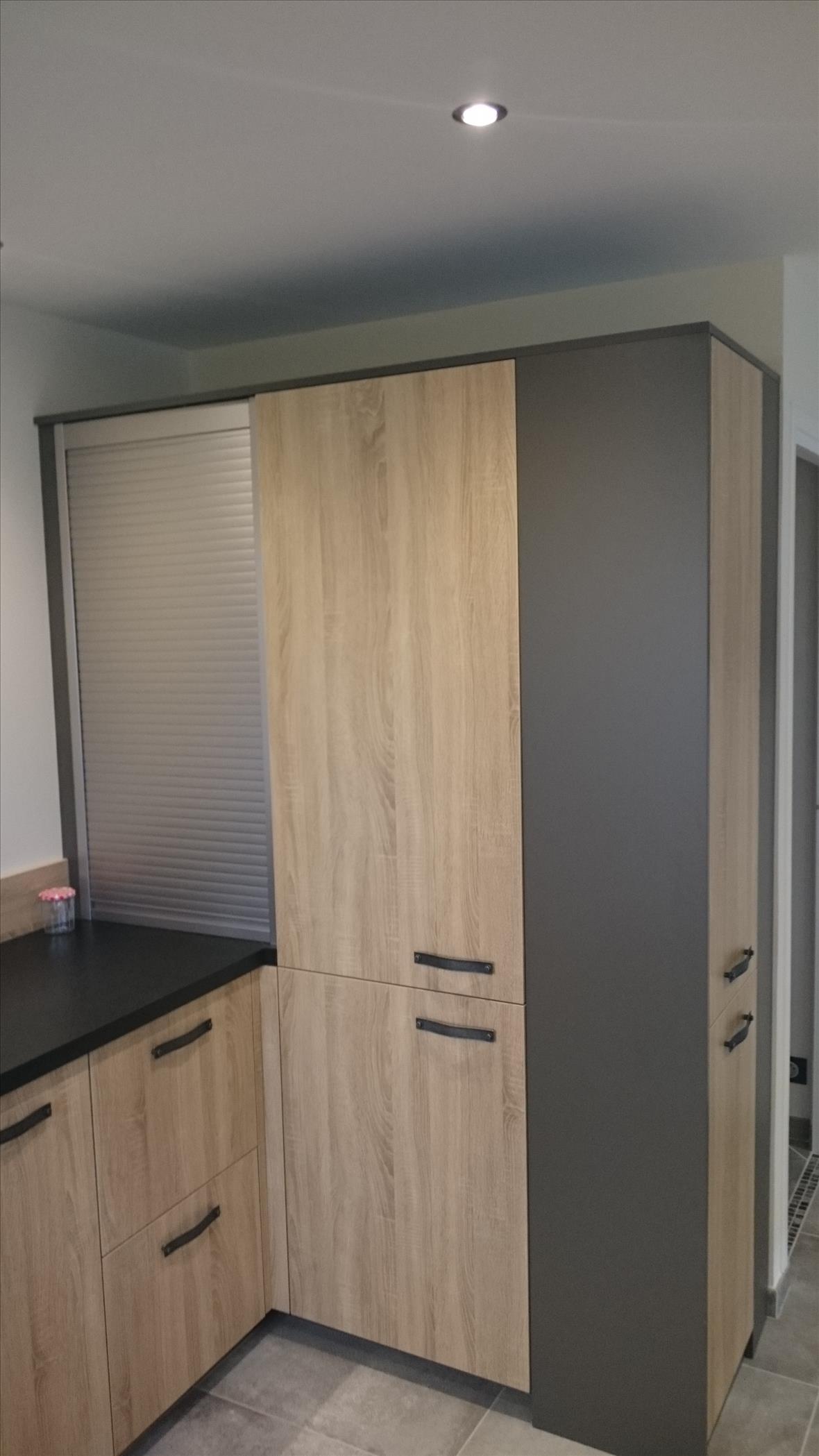 Cuisine ouverte de style moderne bois à Ciez | Raison Home - 2